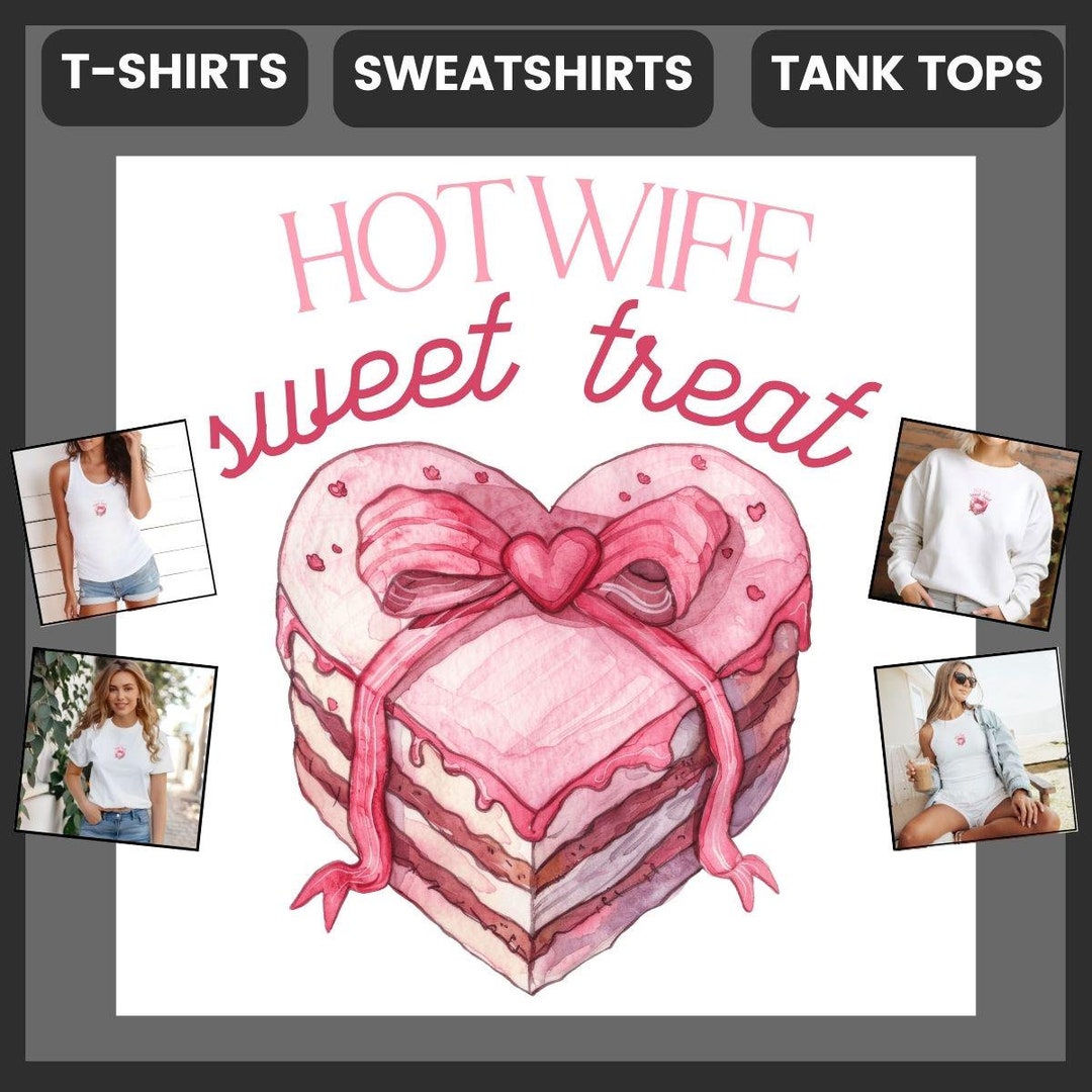 Flirty Hotwife Coquette Shirt With Sweet Treat Pink Bow Aesthetic T
