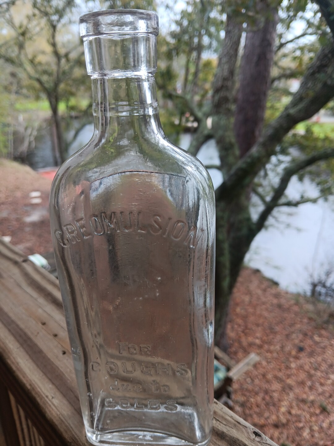 Vintage Cough Medicine Bottle Creomulsion for Coughs Etsy