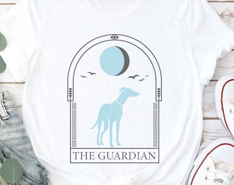 Greyhound Tarot Shirt - Perfect Gift for Greyhound or Whippet Moms and Dads, Italian Greyhound Tarot Card Dog Style, Greyhound Silhouette T