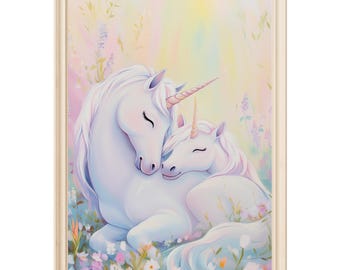 レインボーユニコーン ユニコーン 壁画 レインボーユニコーン