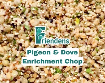 Pigeon and Dove Enrichment Chop, freeze-dried bird food