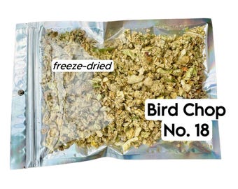 Freeze-Dried Bird Chop Watercress and Sweet Potato Blend for Small Parrots, small bag