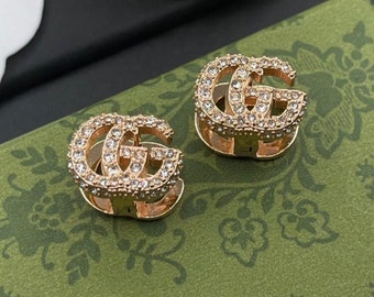 Luxury Women's Diamond Stud Earrings