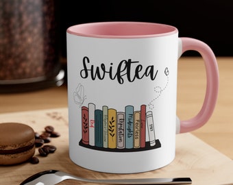 Swiftea Mug, Music Lover Gifts, Merch, Book Mugs, Pop artist Coffee Mug, Fan Gift, Music Mug, birthday gift, Mother's Father's Day Gift