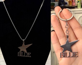 Billie Eilish “Billie” Star Stainless Steel Necklace