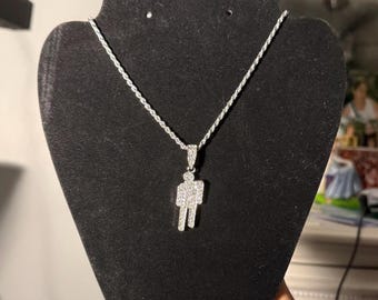 Billie Eilish Blohsh Silver and Gold Unisex Pendant Necklace - Etsy