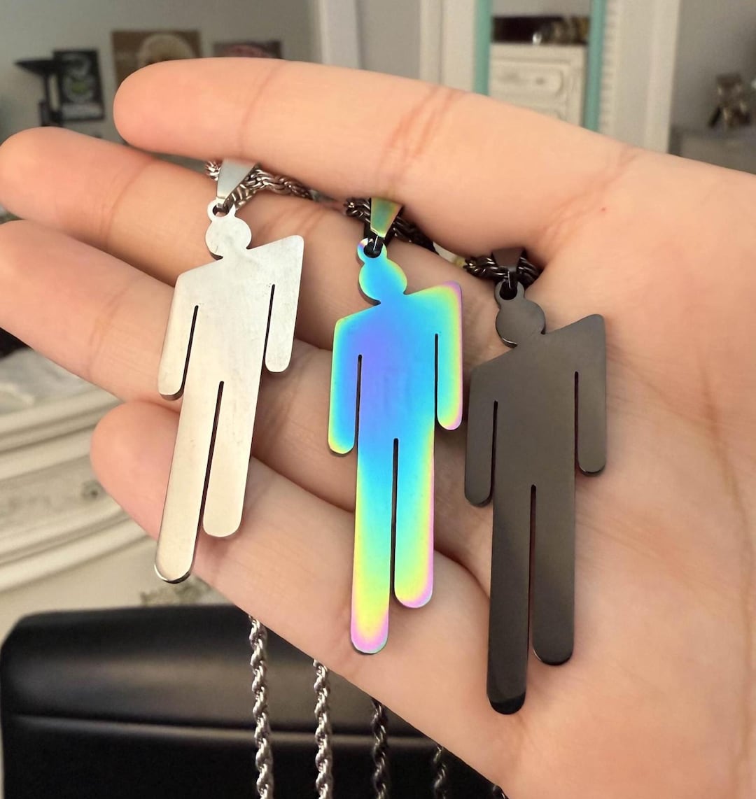 Billie Eilish Blohsh Multicolor Stainless Steel Inspired Necklaces