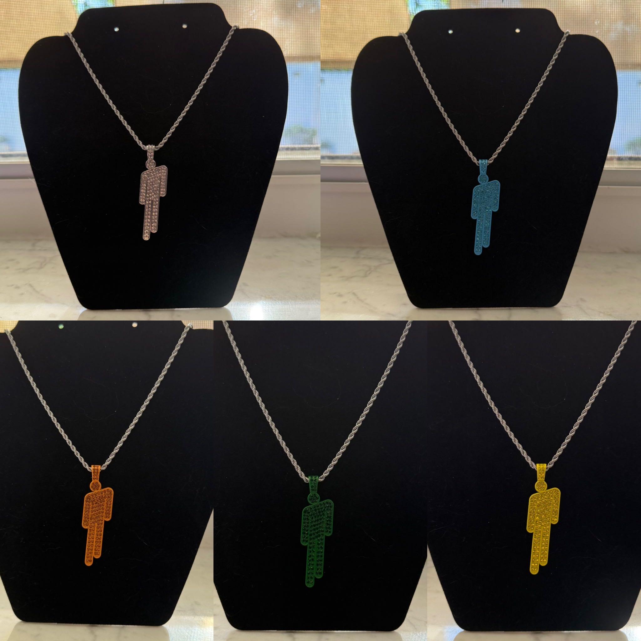 Billie Eilish Blohsh Inspired Pendant Stainless Steel and Alloy