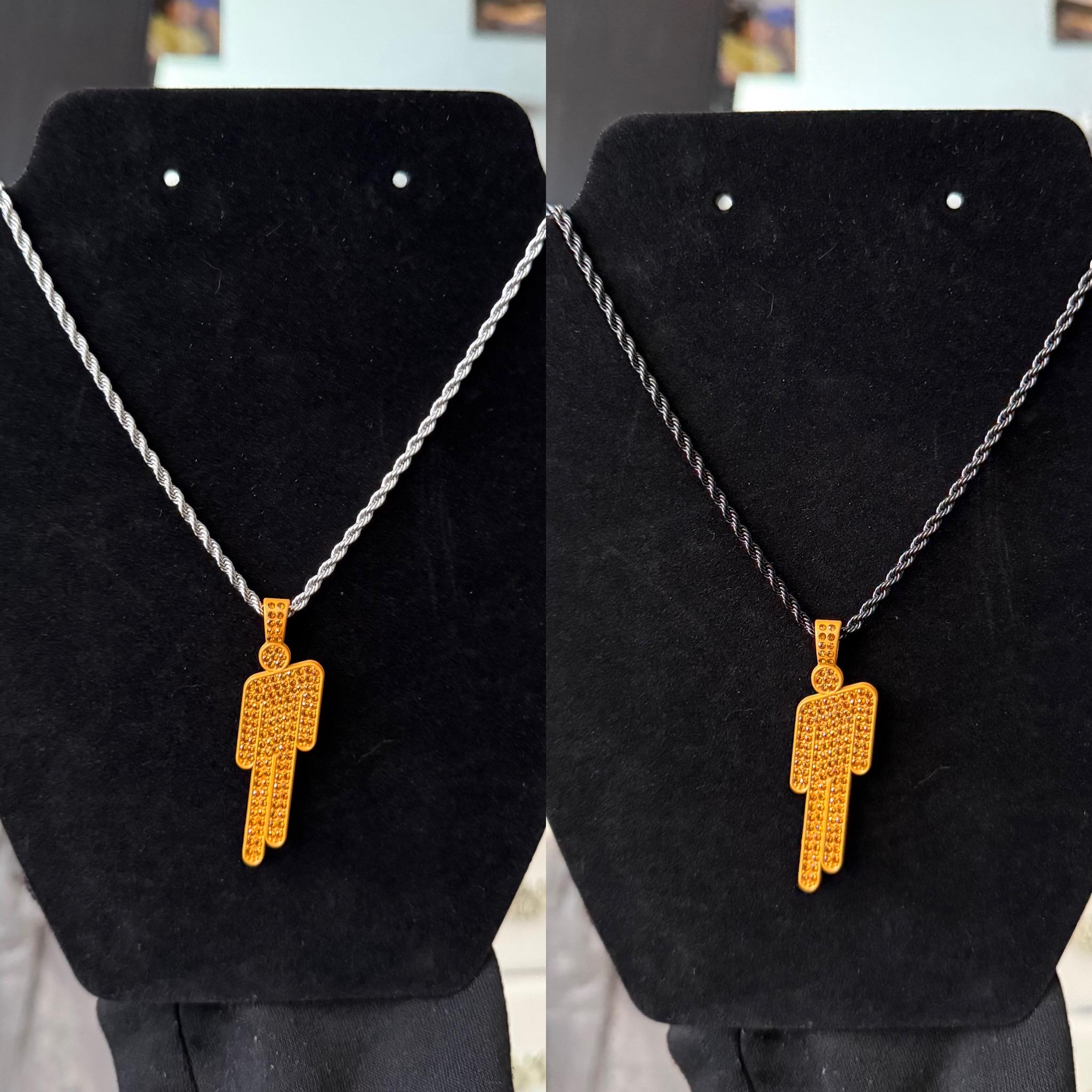 Billie Eilish Blohsh Inspired Pendant Stainless Steel and Alloy
