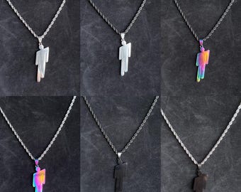 Billie Eilish Blohsh Multicolor Stainless Steel Inspired Necklaces