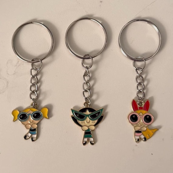 Power Puff Girls Matching Keychain Sets