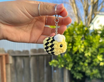 Crochet Mini Bumblebee Keychain