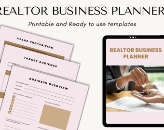 Ultimate Real Estate Agent Planner Printable Realtor Planner Real Estate Agent Planner Planner Printable Realtors Real Estate Business Plan