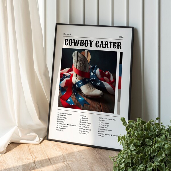 Copertina dell'album Cowboy Carter, poster di Beyonce