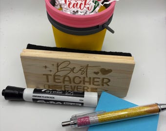 Teacher appreciation gift| personalized staff appreciation| end of school year gift| 3D printed| laser engraved