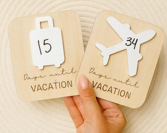 vacation countdown | days until vacation | dry erase countdown sleeps until vacation magnet | fridge magnet