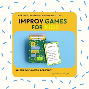 Improv Games for Kids | Improv | Creative Games | Card decks | Creative creativity | Creative Confidence | Card Deck
