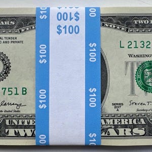 50 Brand new Two Dollar Bills shipped in protective sleeve
