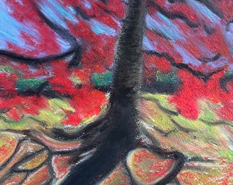 Original artwork ‘Flame Tree’