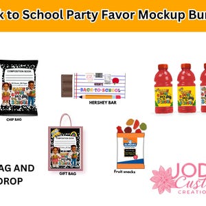 Back to School Party Favor, back to school chip bag, back to school treats
