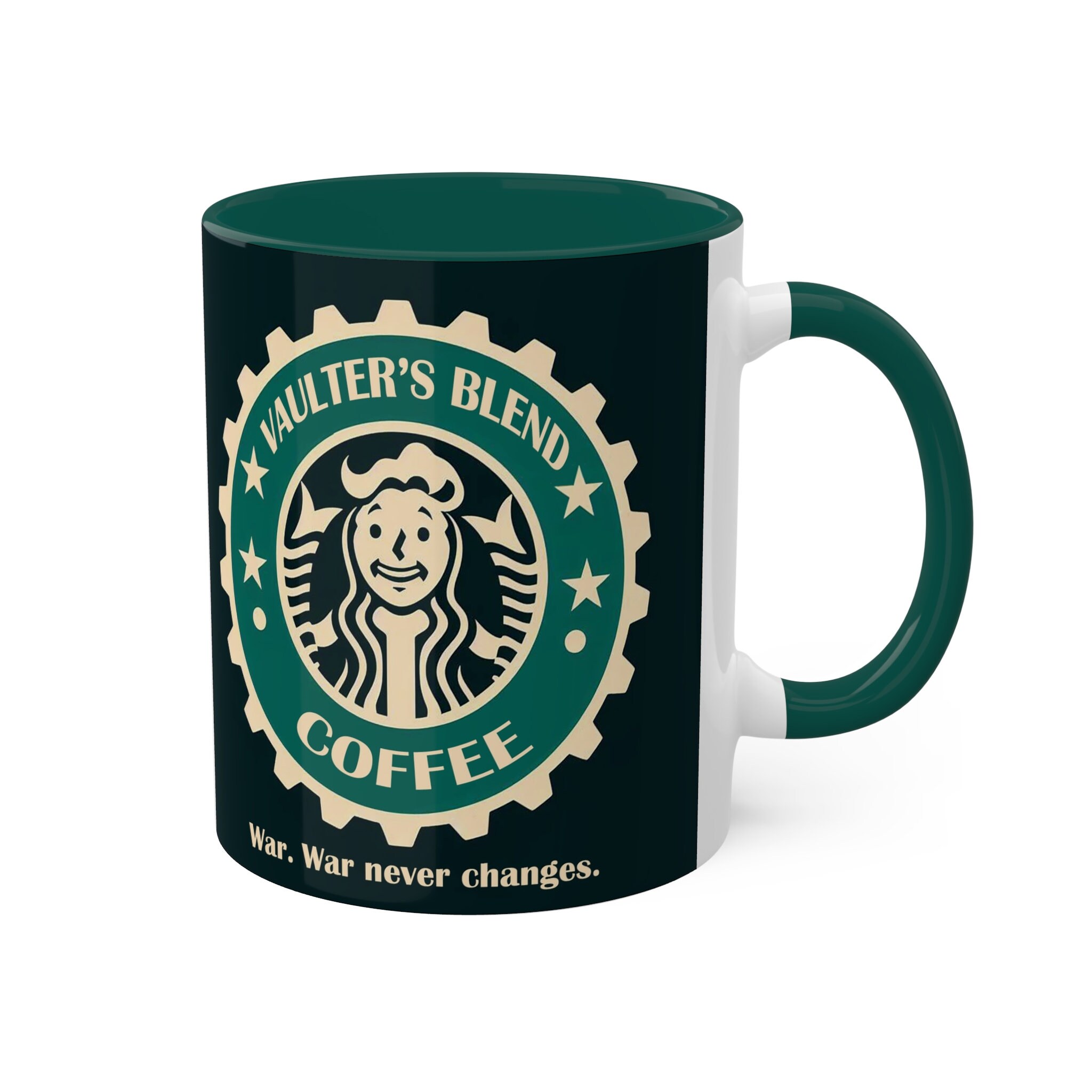 Fallout with a Splash of Starbucks Mug, Fallout Coffee Cup, Fallout
