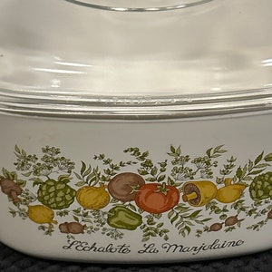 Rare CorningWare LEchalote La Majolaine, Spice of Life 3 LITER A-3-B 88.5 image 5