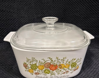 Rare!!!! CorningWare L’Echalote La Majolaine, Spice of Life 3 LITER A-3-B 8”-8.5”