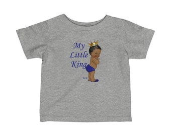 My Little King, Baby Clothing, Tees For Baby, Toddlers, House Wear, T-shirt For Boys, Infant Fine Jersey Tee