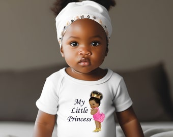 My Little Princess, Kids Clothing, Girls Tee, Apparel For Kids, Everyday Wear, Casual Wear, Toddler Fine Jersey Tee, White T-shirt