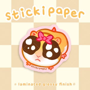 Sad Hamster Vinyl Sticker | Funny Hamster Waterproof Sticker for Water Bottle, Laptop | Gift for Her or Him