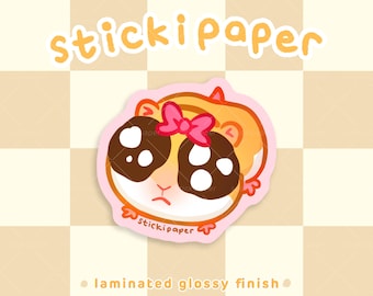 Sad Hamster Vinyl Sticker | Funny Hamster Waterproof Sticker | Hamster Meme Sticker