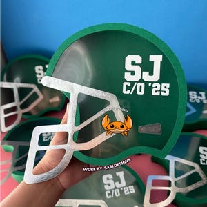 Football Helmet shape svg,  VCR Football Helmet Studio, Football 3d treat box. Crabby Creations8