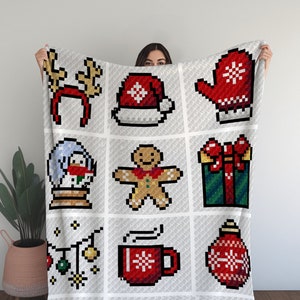 Bonheur fait main : collection Noël au crochet, coin à coin, 23 modèles de décoration intérieure