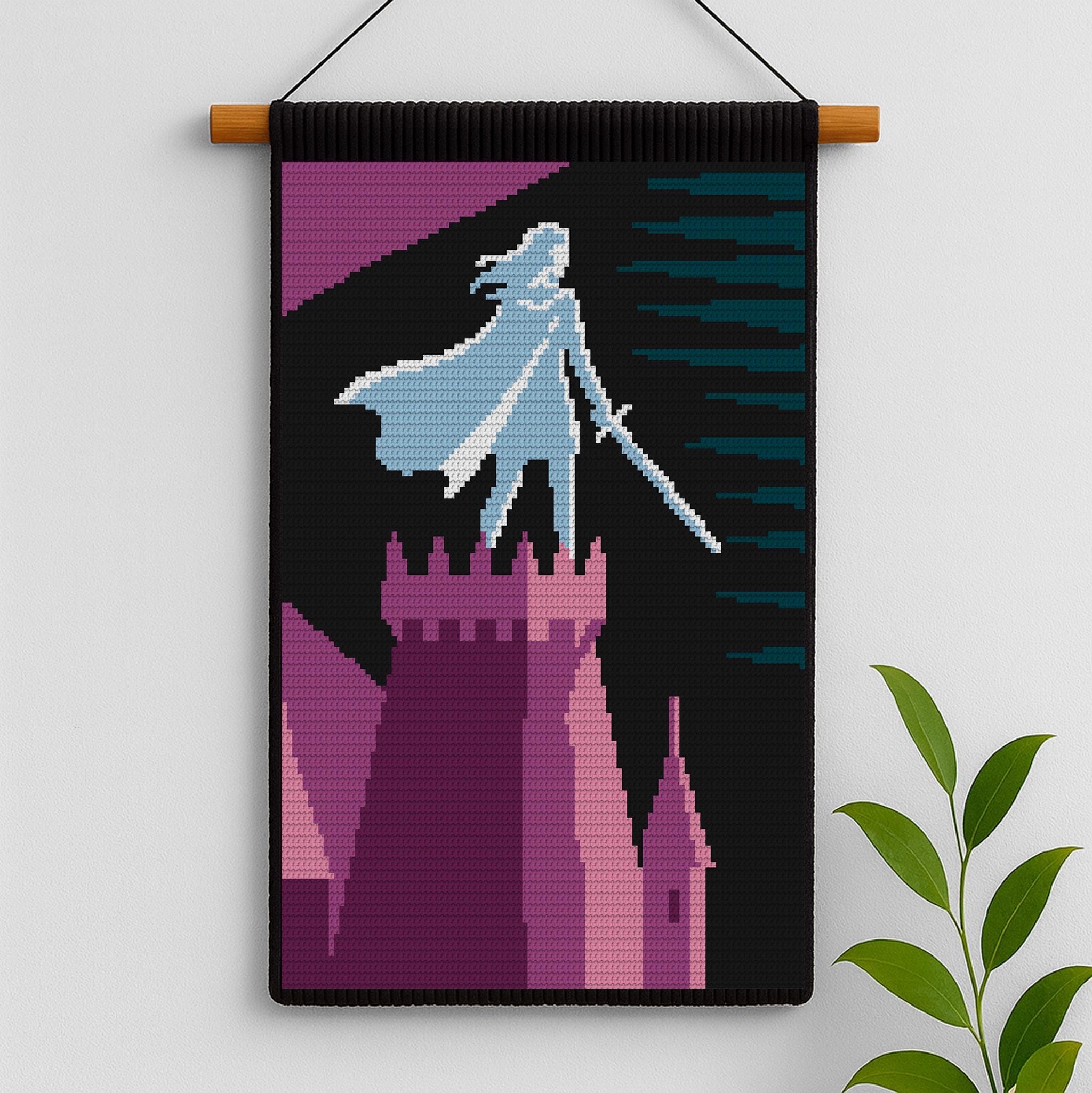 Midnight Crown Crochet Tapestry Pattern: SJM Inspired Graphgan