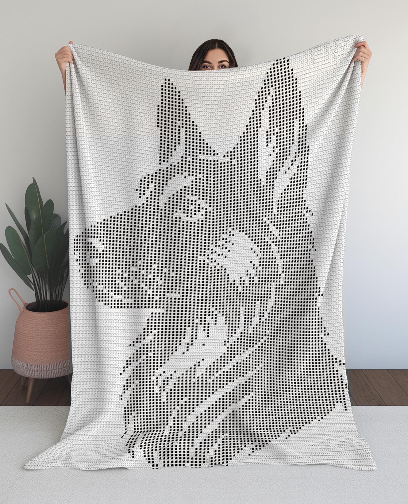 38 German Shepherd Crochet Patterns for Amigurumi, Decor, and Dog Lover Gifts 33 German Shepherd Filet Crochet Pattern Dog Blanket Afghan