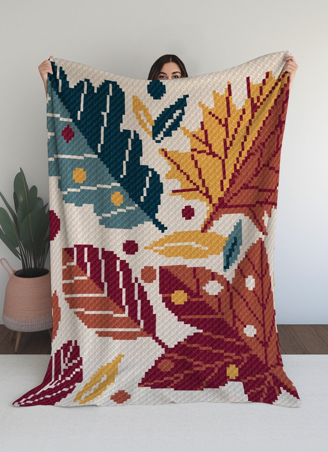 Love Autumn! C2C Blanket Crochet Digital Pattern - Etsy