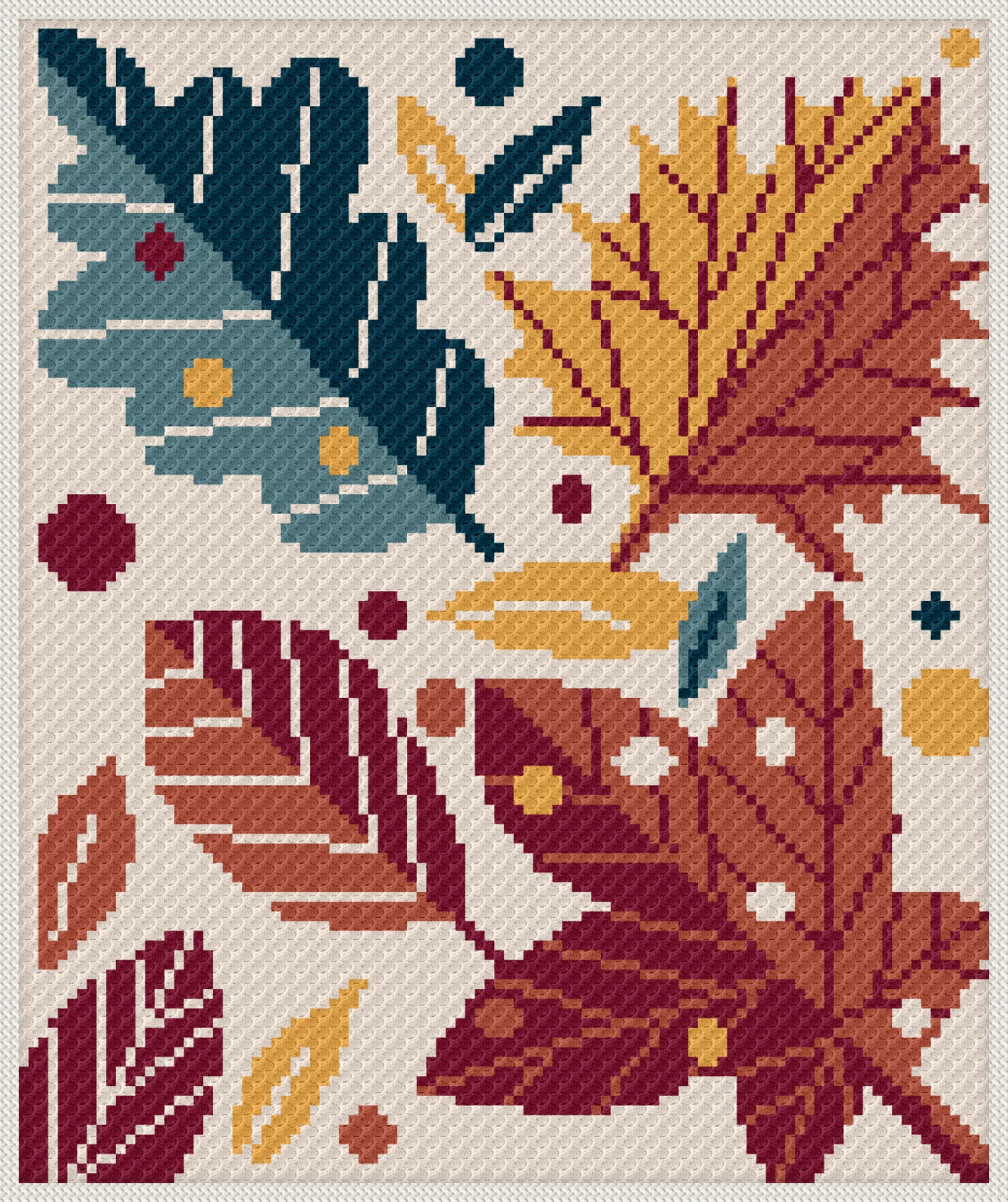 Love Autumn! C2C Blanket Crochet Digital Pattern - Etsy