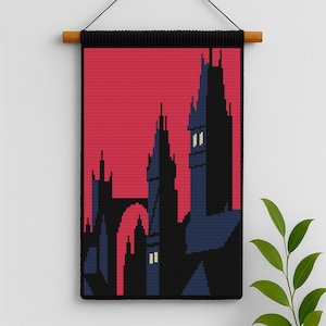 SJM Inspired Shadow Queen Crochet Tapestry Pattern • Fantasy Graphgan PDF • Crochet Blanket Panel Digital