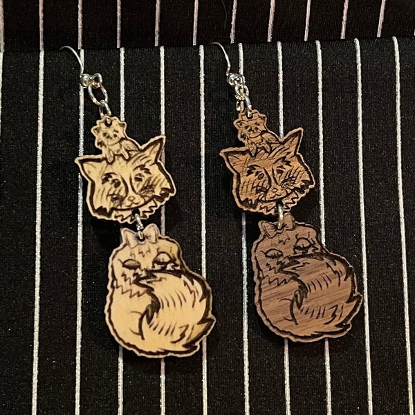 Spiffy Raccoon Earrings