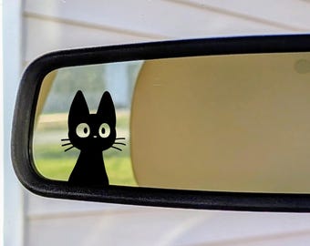Peaking Cat Sticker - Funny Cat Lover Decal Cute Pet Owner Gift Cat Mom Sticker Easter egg Car Window Peeker Rearview Mirror Vinyl Decal