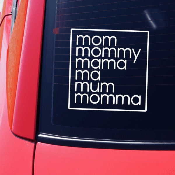 Mom mommy mama ma mum momma decal | kid decal | baby decal | family guy decal | funny car mom sticker | funny mom decal | family guy sticker