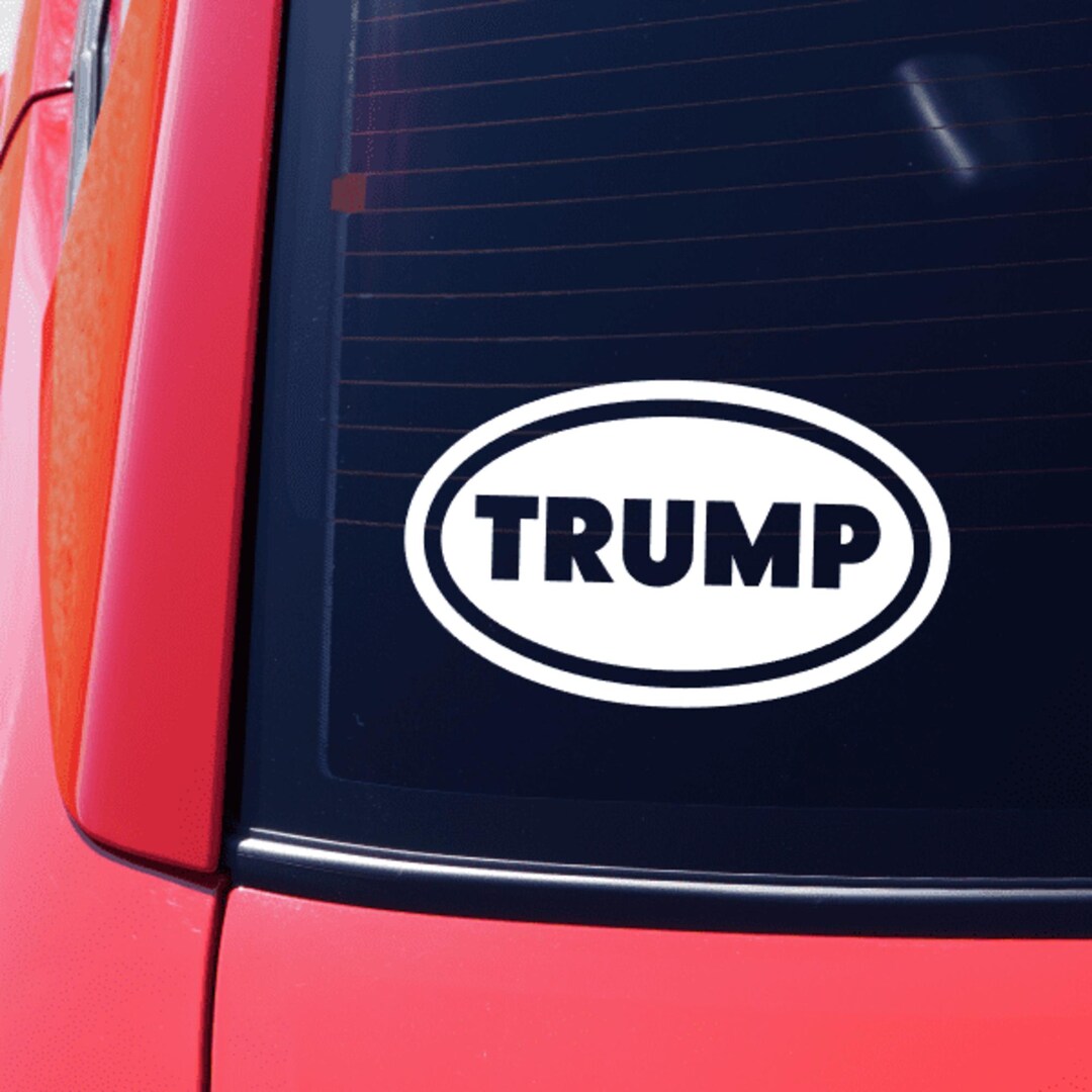 Trump Oval Car Sticker MAGA Decal 45 Donald Trump Sticker Pro Donald ...