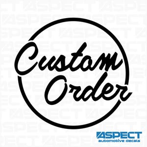 Aspect USA Custom Order