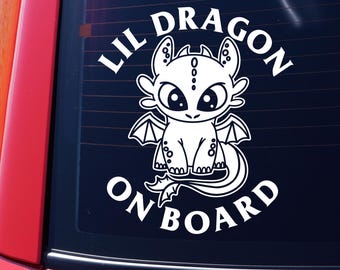 Toothless Baby On Board Car Decal Graphic How To Train Your Dragon Infant Safety Sticker Baby Shower Gift Newborn Parents