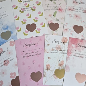 Cartes à gratter personnalisées – Annoncez vos grandes nouvelles de façon unique : grossesse, mariage, héritage et plus !