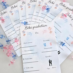 Babyvoorspellingskaart – Raad geslacht, lengte, voornaam en meer! Uniek kraamcadeau