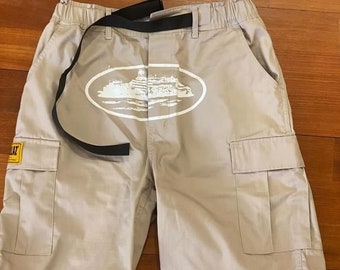 Pantaloncini cargo Corteiz Guerillaz da uomo beige