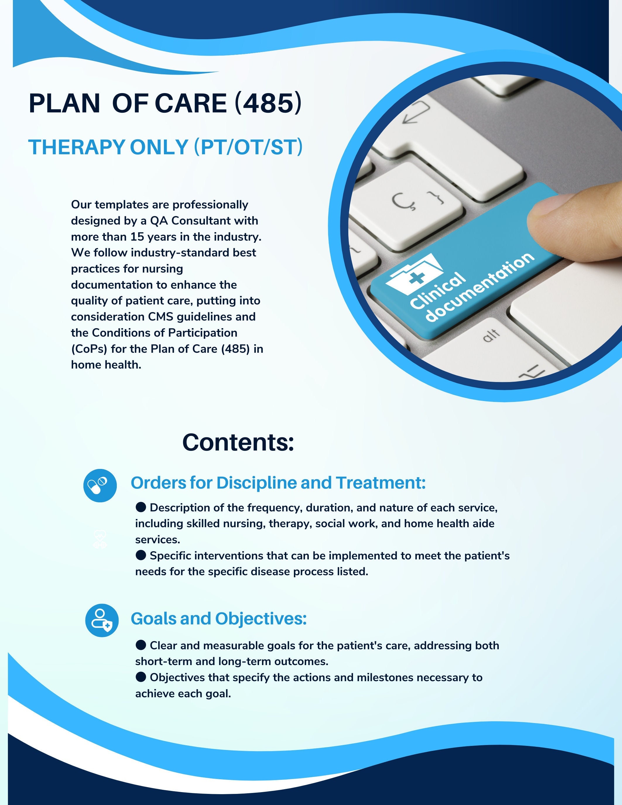 Therapy (PT/OT/ST) Plan of Care - Etsy