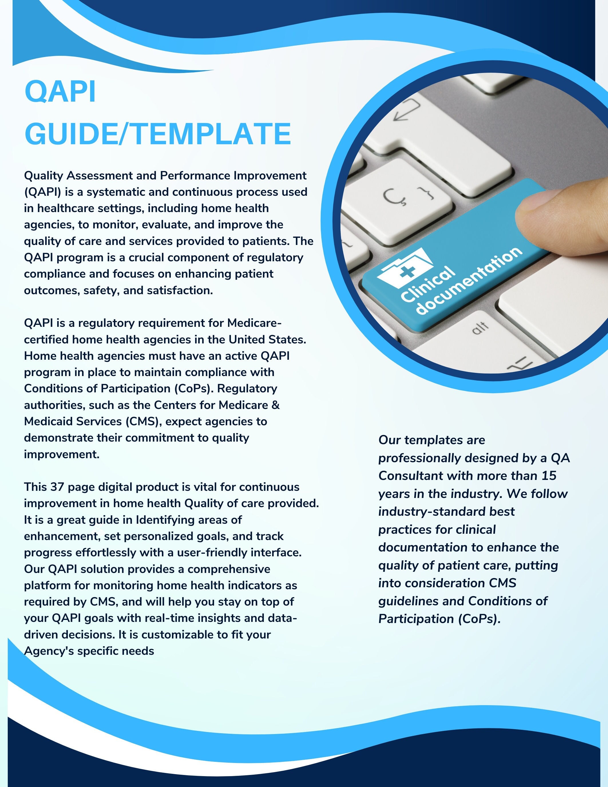 QAPI Guide/template for Home Health Etsy QAPI Guide/template for Home Health Etsy