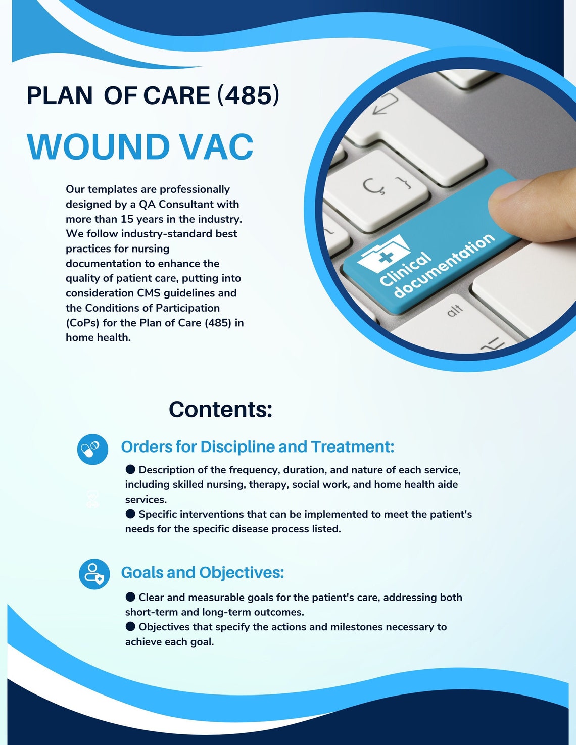 Wound VAC Plan of Care for Home Health - Etsy